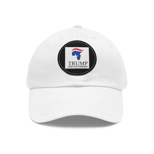 Dad Hat with Leather Patch (Round)